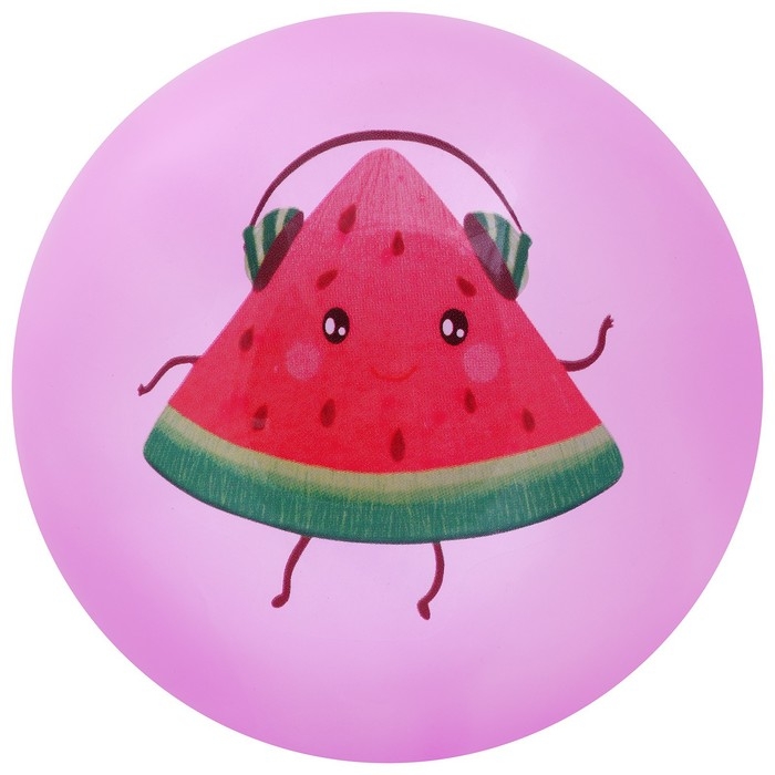Мяч детский «Арбузик», d=22 см, цвет МИКС Мяч детский «Арбузик», d=22 см, цвет МИКС