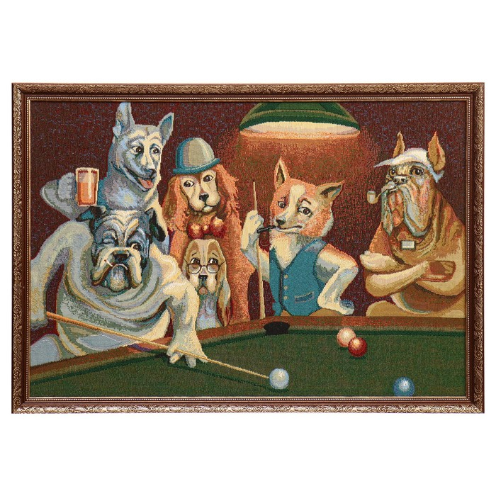 Гобеленовая картина Гобеленовая картина "Бильярд" 58х80 см