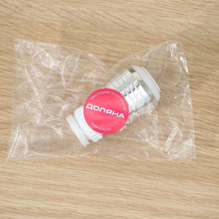 Поворотная насадка на кран Доляна, d=1,5 см, с изменяемым углом наклона и изменяемой интенсивностью струи, с сеткой Поворотная насадка на кран Доляна, d=1,5 см, с изменяемым углом наклона и изменяемой интенсивностью струи, с сеткой