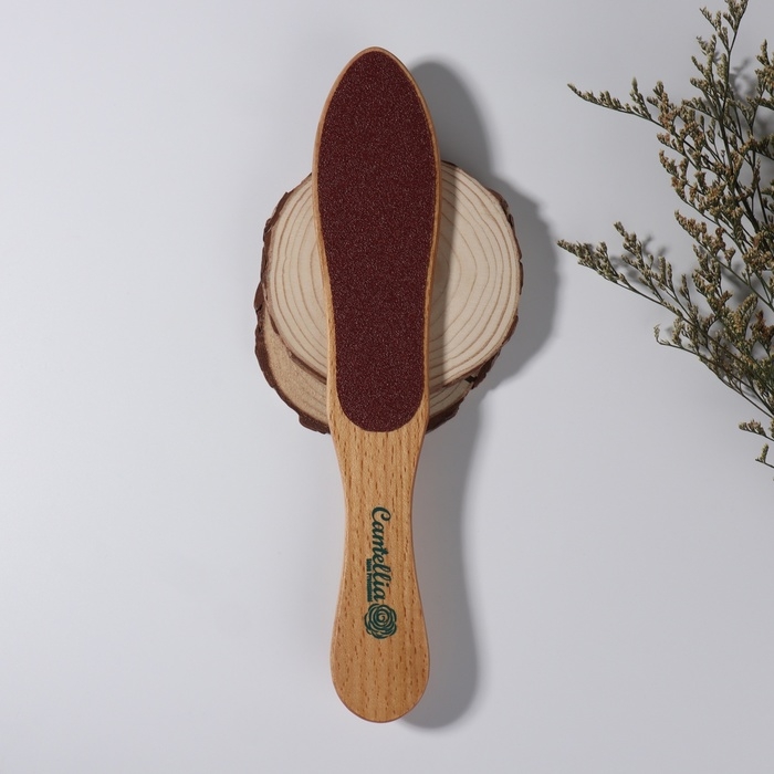 Тёрка для ног, наждачная, двусторонняя, 26,5 см, деревянная Тёрка для ног, наждачная, двусторонняя, 26,5 см, деревянная