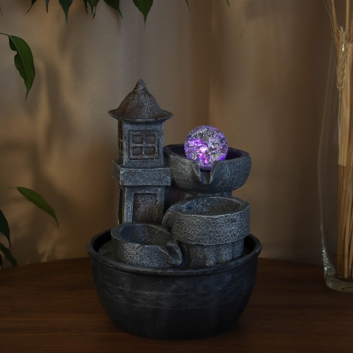 Фонтан Фонтан "Ксандер" домик, 28х16 см (с подсветкой)