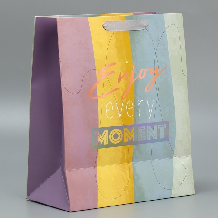 Пакет подарочный ламинированный, упаковка, «Лови момент», 25.4 х 30.5 х 12.7 см Пакет подарочный ламинированный, упаковка, «Лови момент», 25.4 х 30.5 х 12.7 см