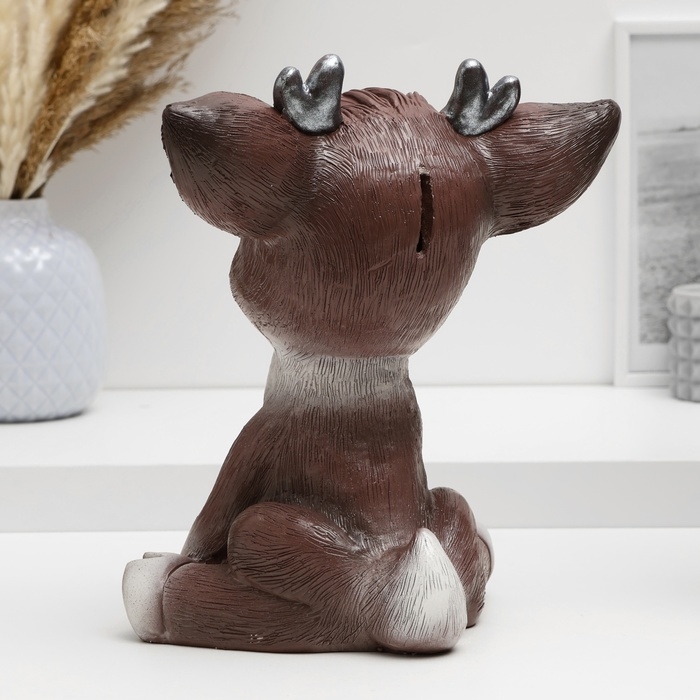 Копилка Копилка "Радостный олененок" коричневый, 24см