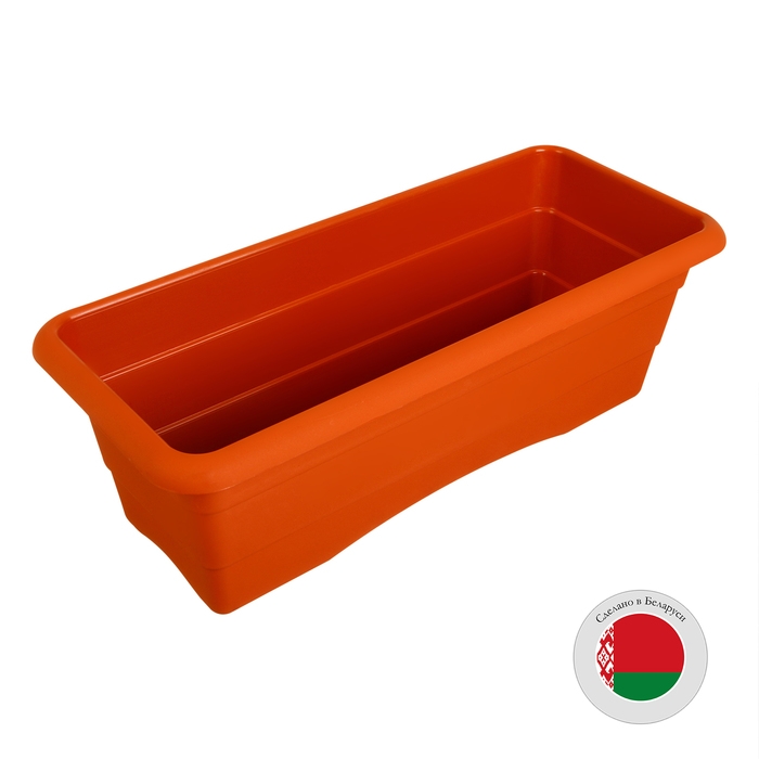 Ящик для цветов, 40 × 17,5 × 13,5 см, 6 л, цвет терракот Ящик для цветов, 40 × 17,5 × 13,5 см, 6 л, цвет терракот