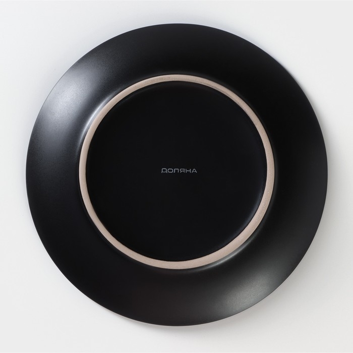 Тарелка керамическая десертная Доляна «Глянец», d=20 см, цвет синий Тарелка керамическая десертная Доляна «Глянец», d=20 см, цвет синий