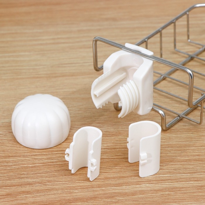 Подставка для губок на кран, 17×10×3,5 см, цвет хром Подставка для губок на кран, 17×10×3,5 см, цвет хром