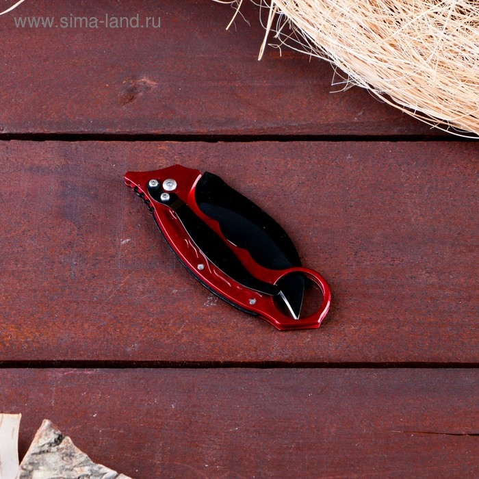 Нож-керамбит Нож-керамбит "Пламя" 16см, клинок 70мм/2мм, микс