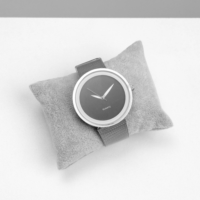 Подушка для украшений, флок, 8&times;6,5&times;3,5 см, цвет серый