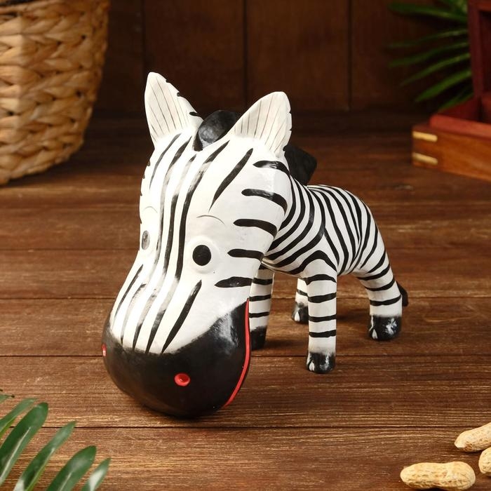Сувенир дерево  Сувенир дерево "Зебра-головастик" 23х21х21 см