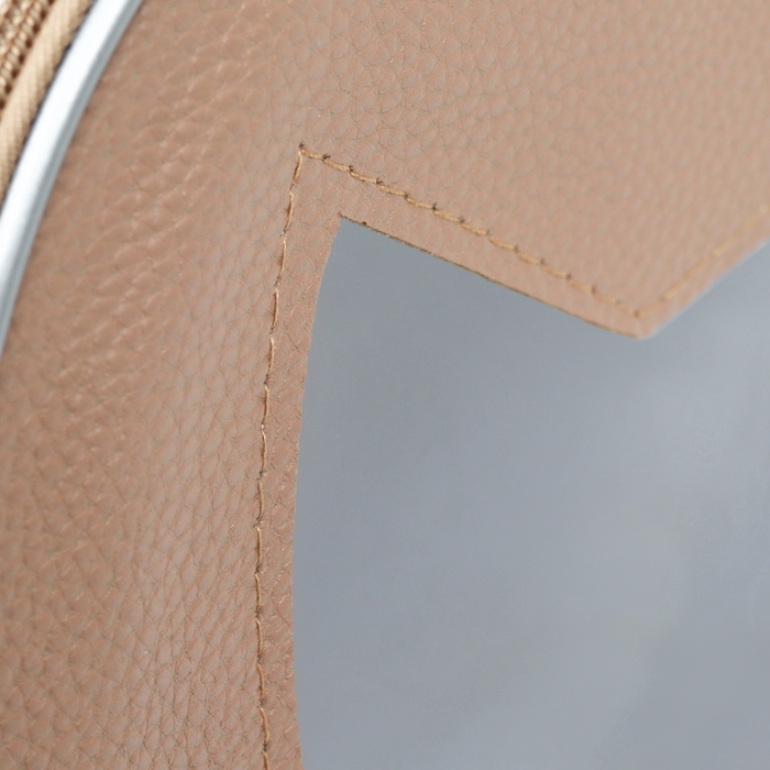 Рюкзак для переноски кошек и собак, кожзам, 32 х 21 х 35 см, бежевый Рюкзак для переноски кошек и собак, кожзам, 32 х 21 х 35 см, бежевый