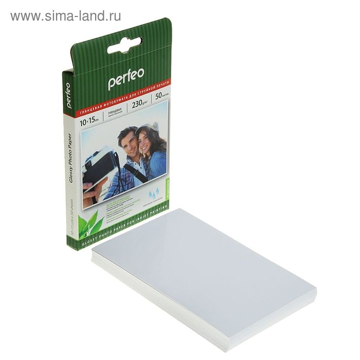 Фотобумага для струйной печати А6 (100 х 150 мм), 50 листов Perfeo, 230 г/м2, односторонняя, глянцевая Фотобумага для струйной печати А6 (100 х 150 мм), 50 листов Perfeo, 230 г/м2, односторонняя, глянцевая