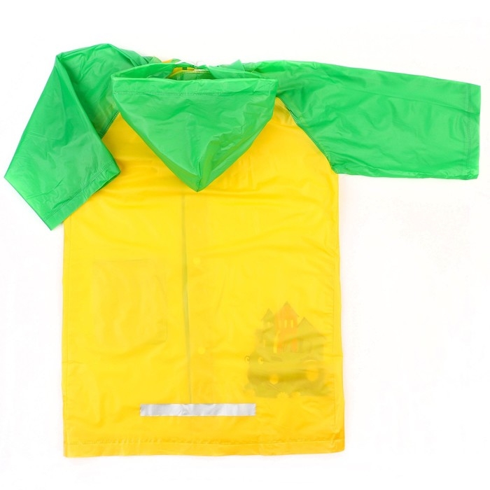 Дождевик детский, размер L, 110-120 см , Синий трактор Дождевик детский, размер L, 110-120 см , Синий трактор