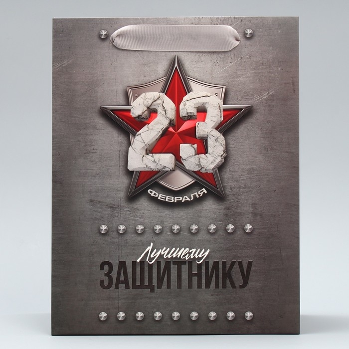 Пакет подарочный ламинированный вертикальный, упаковка, «Защитнику», ML 23 х 27 х 11.5 см Пакет подарочный ламинированный вертикальный, упаковка, «Защитнику», ML 23 х 27 х 11.5 см