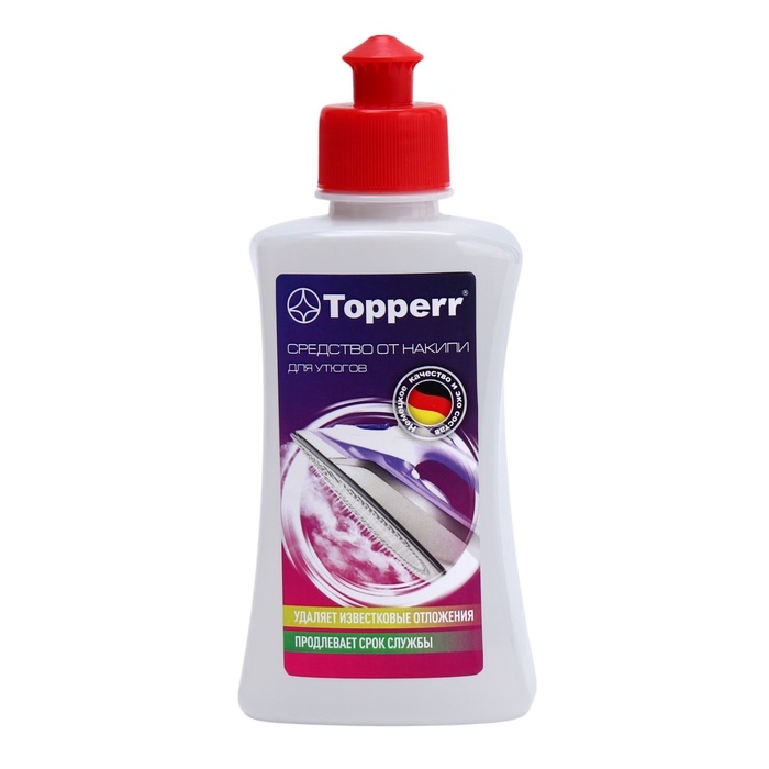 Средство для удаления накипи в утюгах Тopperr, 250 мл Средство для удаления накипи в утюгах Тopperr, 250 мл