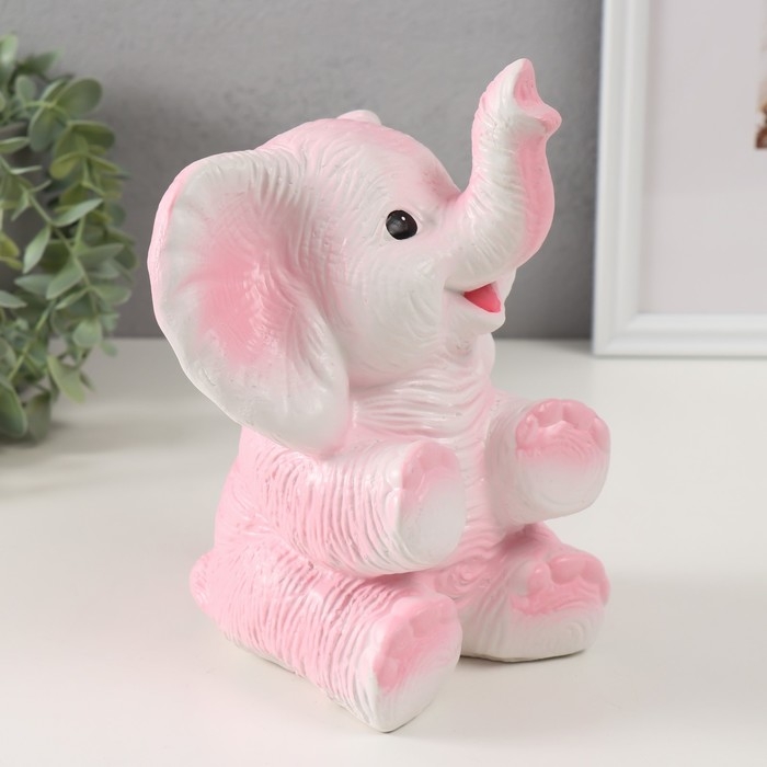 Копилка Копилка "Слоненок" розовый, высота 19 см, ширина 15 см, длина 13 см