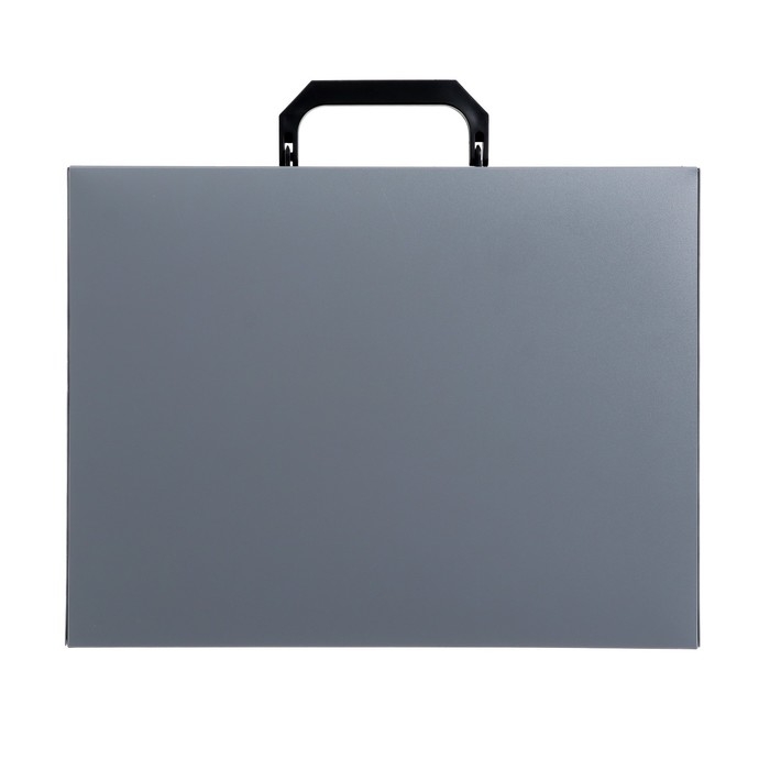 Папка-портфель А4, 1 отделение, 700 мкм, Calligrata, до 300 листов, серая Папка-портфель А4, 1 отделение, 700 мкм, Calligrata, до 300 листов, серая