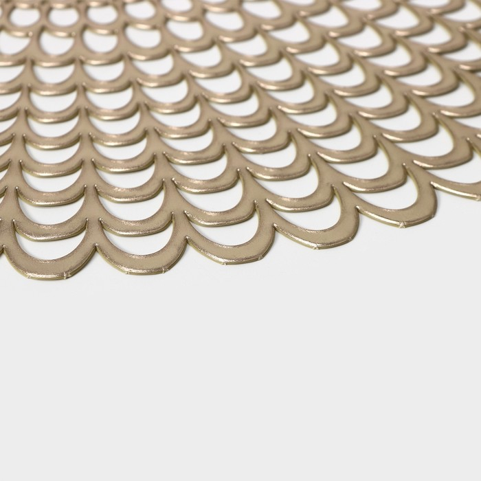 Салфетки сервировочные на стол Доляна «Солнечная», d=38 см, 4 шт, цвет золотой Салфетки сервировочные на стол Доляна «Солнечная», d=38 см, 4 шт, цвет золотой