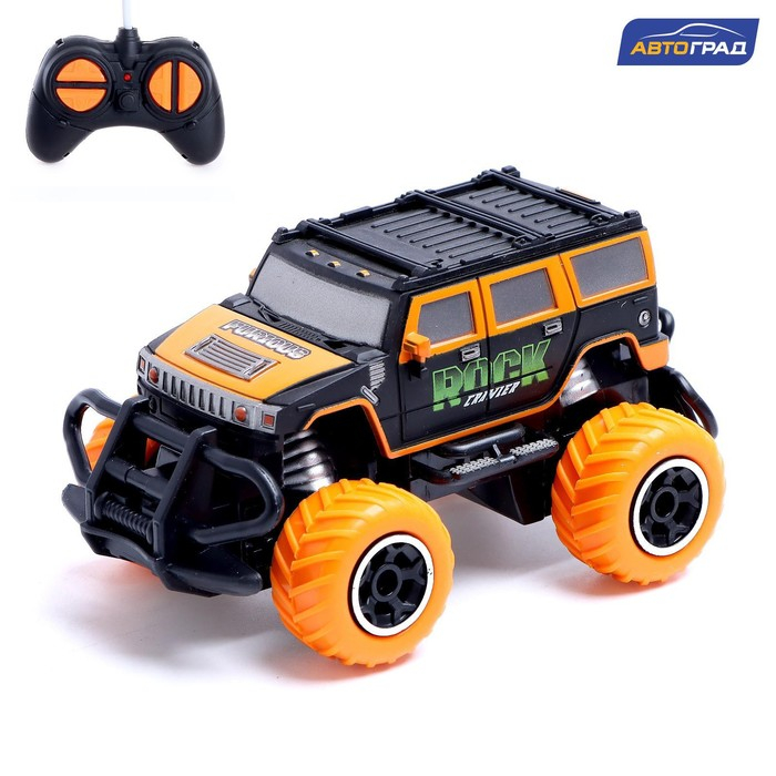 Джип радиоуправляемый «Граффити», работает от батареек, цвет оранжевый Джип радиоуправляемый «Граффити», работает от батареек, цвет оранжевый
