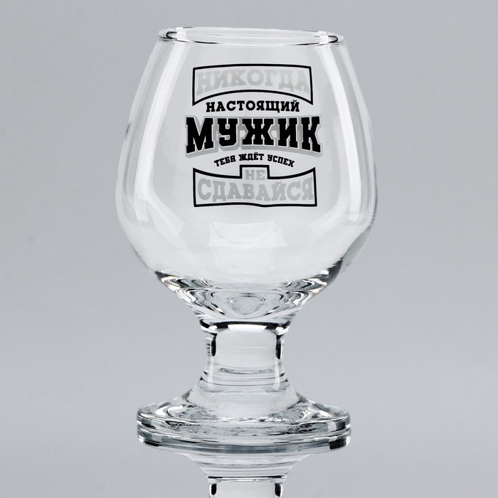Подарочный набор бокалов для коньяка «Никогда не сдавайся», 265 мл Подарочный набор бокалов для коньяка «Никогда не сдавайся», 265 мл