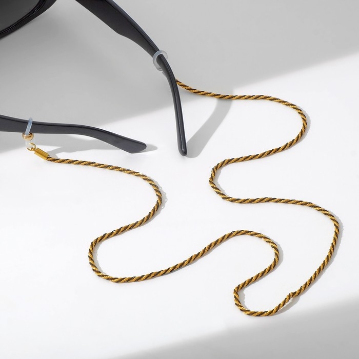 Цепочка для очков «Эстетика» №32, цвет чёрно-золотой, 70 см Цепочка для очков «Эстетика» №32, цвет чёрно-золотой, 70 см