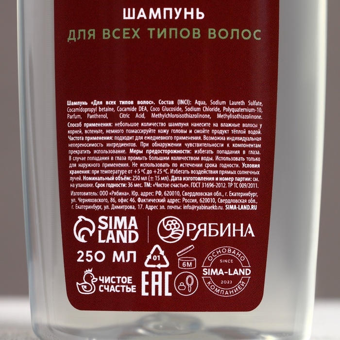 Подарочный набор косметики «С Новым Годом!», гель для душа и шампунь для волос, 2 х 250 мл, ЧИСТОЕ СЧАСТЬЕ Подарочный набор косметики «С Новым Годом!», гель для душа и шампунь для волос, 2 х 250 мл, ЧИСТОЕ СЧАСТЬЕ