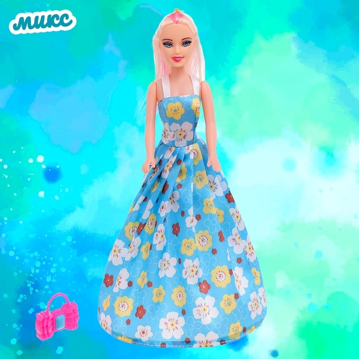 Кукла-модель «Лида» в платье, МИКС