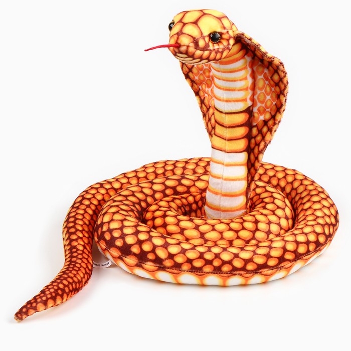 Мягкая игрушка «Кобра», 200 см, цвет жёлтый Мягкая игрушка «Кобра», 200 см, цвет жёлтый