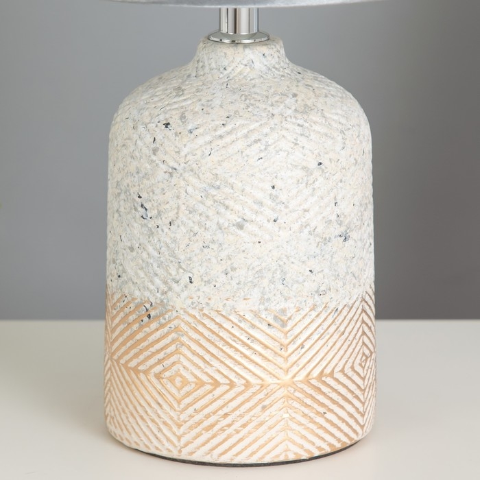 Настольная лампа Настольная лампа "Джина" Е14 40Вт бежево-серый 20х20х33 см RISALUX