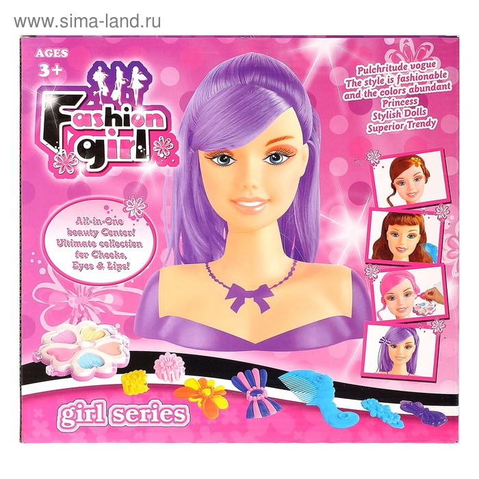 Кукла-манекен для создания причёсок «Мальвина» с аксессуарами Кукла-манекен для создания причёсок «Мальвина» с аксессуарами