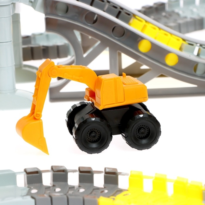 Автотрек «Строительная площадка», гибкий, мёртвая петля, 250 деталей Автотрек «Строительная площадка», гибкий, мёртвая петля, 250 деталей