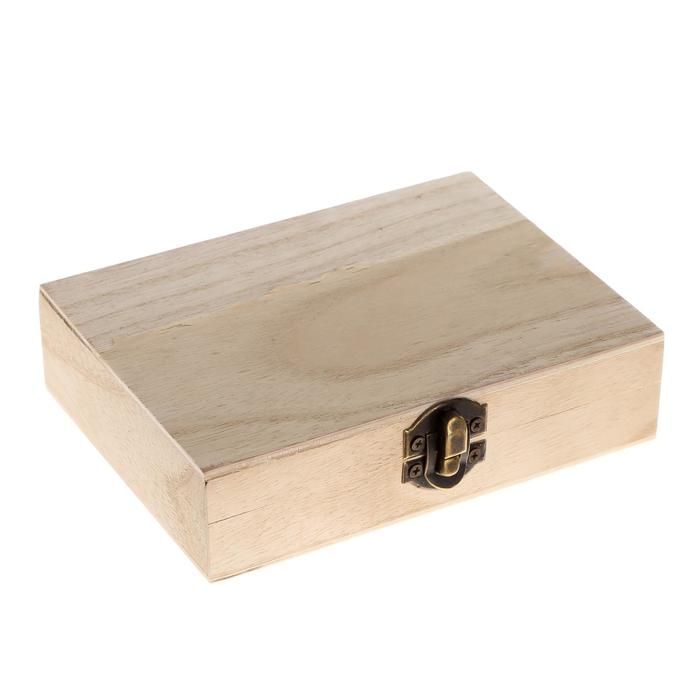 Шкатулка дерево под роспись Шкатулка дерево под роспись "Прямоугольная" 4х10,8х15 см