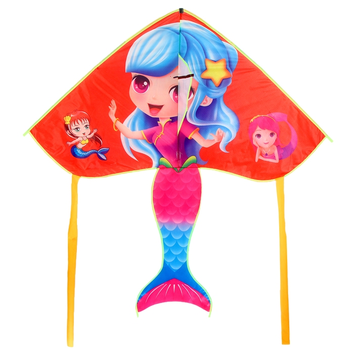 Воздушный змей «Русалочка», цвета МИКС Воздушный змей «Русалочка», цвета МИКС