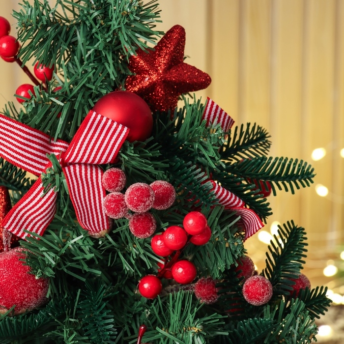 Ёлка декор  Ёлка декор "Снежное яблочко" 39х21 см