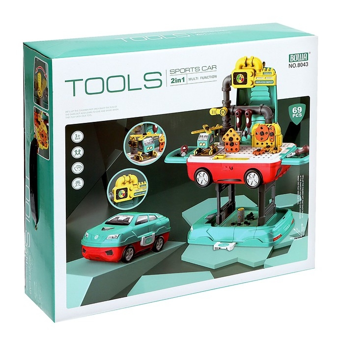 Игровой модуль 2 в 1 «Машина», 45 элементов Игровой модуль 2 в 1 «Машина», 45 элементов