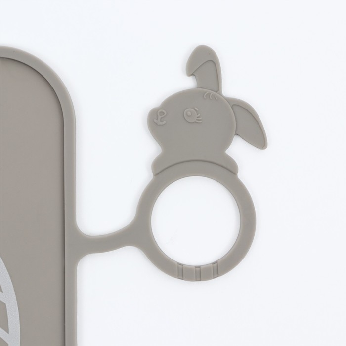 Коврик силиконовый под миску, 40 х 30 см, серый Коврик силиконовый под миску, 40 х 30 см, серый