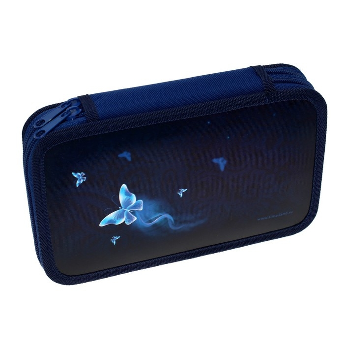 Пенал 2 секции, 125 х 205 х 40 мм, Calligrata 30П26/2 Пенал 2 секции, 125 х 205 х 40 мм, Calligrata 30П26/2 "Кошечка", ламинированный картон