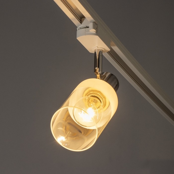 Светильник трековый Светильник трековый "Анабель" Е14 40Вт белый 16х8х18см