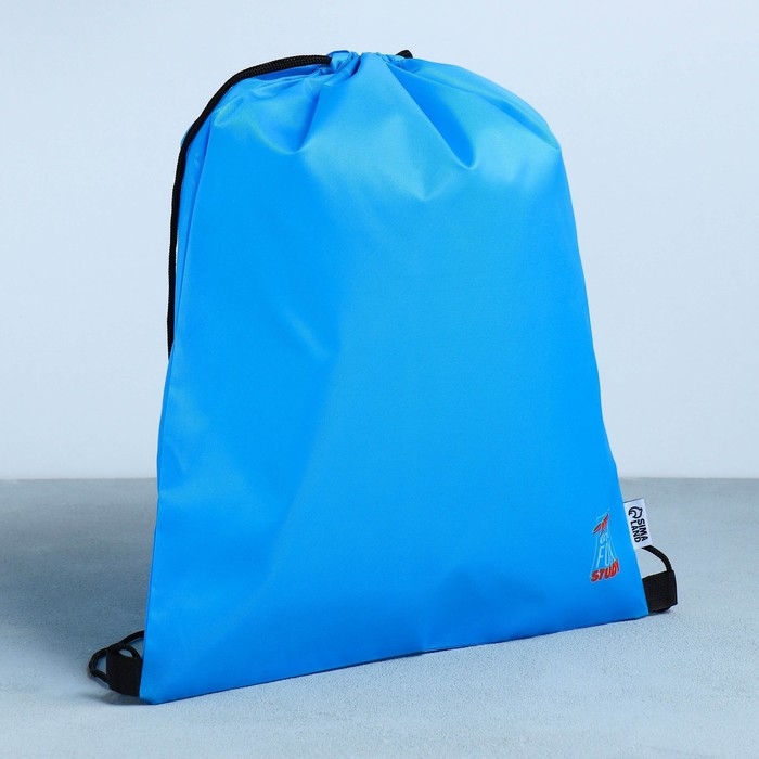 Мешок для обуви, болоньевый материал «1 сентября» цвет голубой, 30 х 40 см