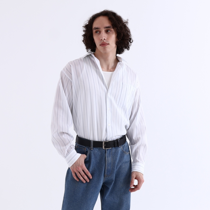 Ремень мужской, ширина 4 см, винт, пряжка металл, цвет чёрный Ремень мужской, ширина 4 см, винт, пряжка металл, цвет чёрный