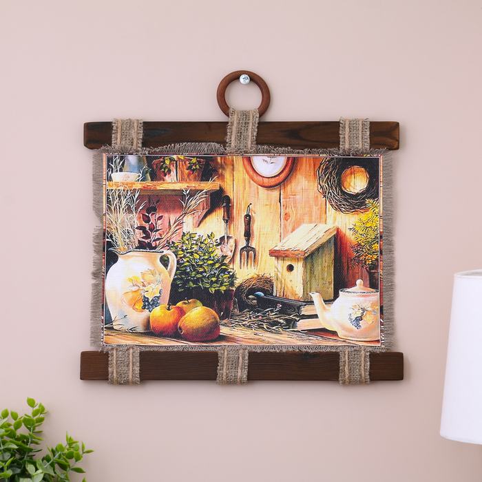 Сувенир свиток  Сувенир свиток "Натюрморт со скворечником"