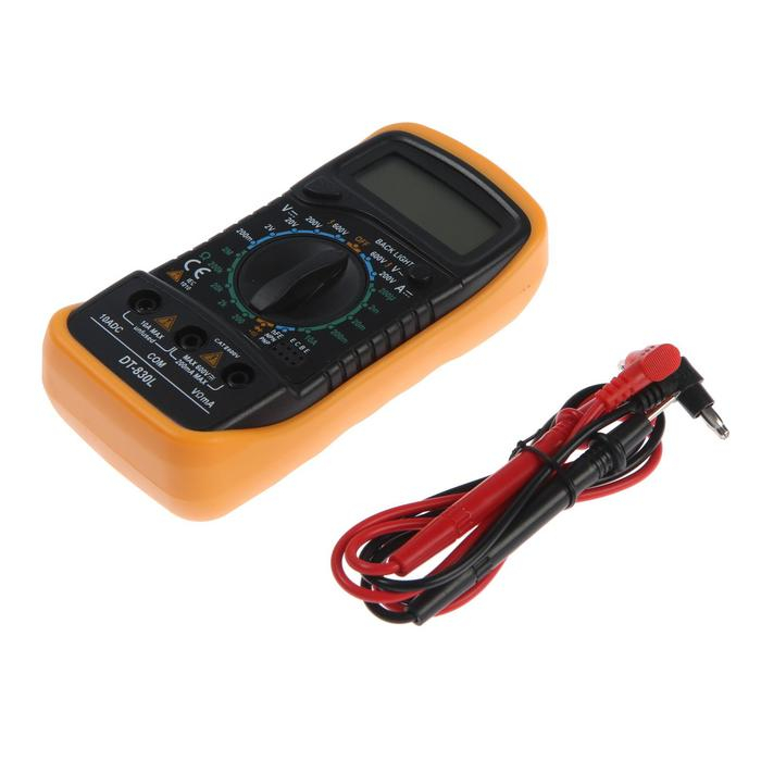 Мультиметр ТУНДРА, DT-830L, ACV/DCV, DCA, 200-2МΩ, прозвон, подсветка Мультиметр ТУНДРА, DT-830L, ACV/DCV, DCA, 200-2МΩ, прозвон, подсветка