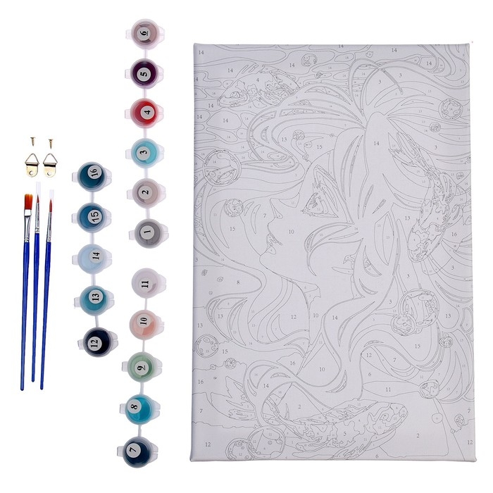 Картина по номерам на холсте с подрамником «Стихия воды», 20х30 см Картина по номерам на холсте с подрамником «Стихия воды», 20х30 см