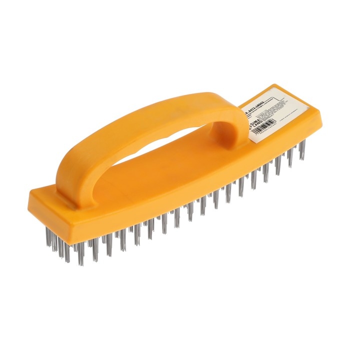 Щетка металлическая ручная ТУНДРА, пластиковая рукоятка, 6-рядная Щетка металлическая ручная ТУНДРА, пластиковая рукоятка, 6-рядная