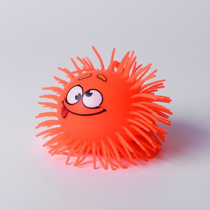 Мяч детский резиновый ёжка «Филя», резиновый, световой, цвета МИКС Мяч детский резиновый ёжка «Филя», резиновый, световой, цвета МИКС