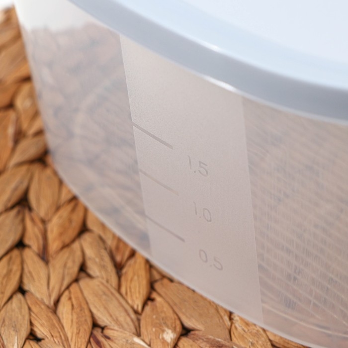 Контейнер для продуктов с мерной шкалой «BioFresh», 2,65 л, прозрачный, крышка микс