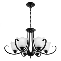 Люстра 2716/6 E27 40Вт черный 80х80х55-85 см BayerLux