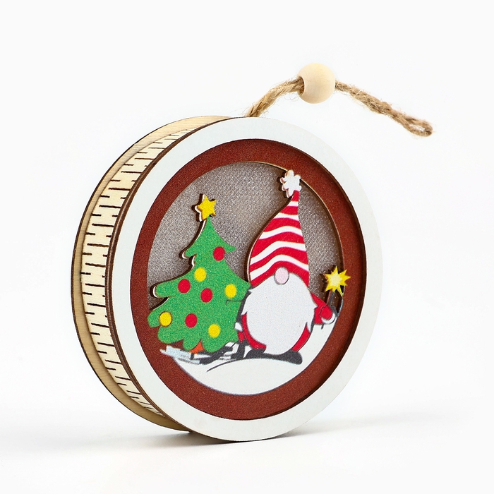 Ёлочная игрушка «Новогодняя», на Новый год, d=7,5 см Ёлочная игрушка «Новогодняя», на Новый год, d=7,5 см