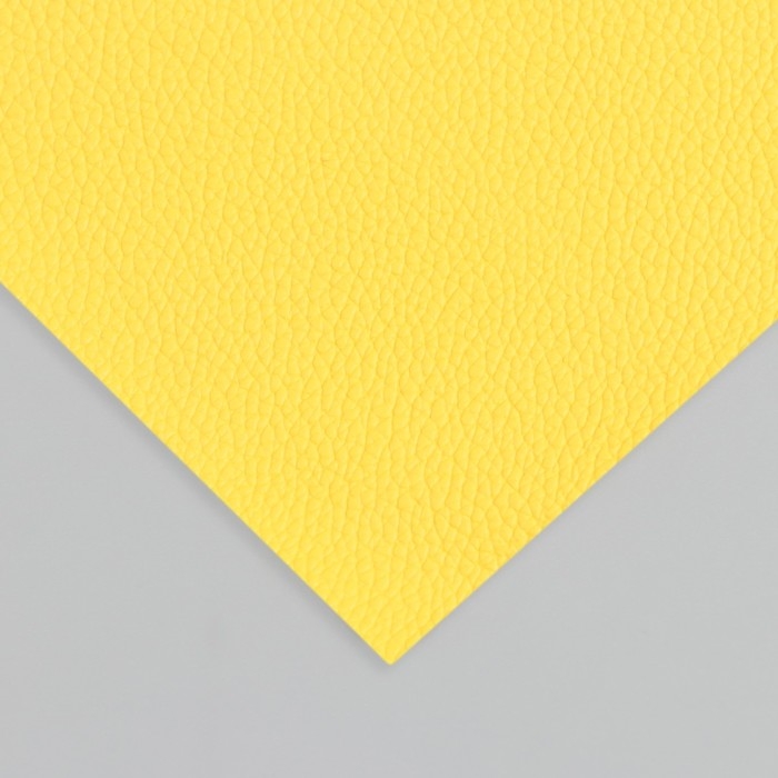 Лист для творчества иск.кожа Лист для творчества иск.кожа "Рисунок Личи" ярко-жёлтый лист 33х20 см толщина 0,7 мм