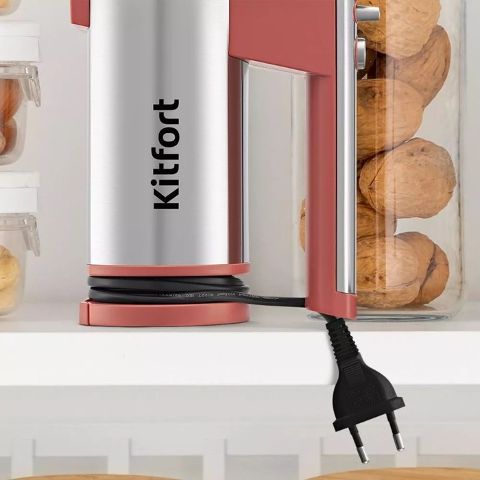 Миксер Kitfort КТ-3426, ручной, 300 Вт, 5 скоростей, оранжевый Миксер Kitfort КТ-3426, ручной, 300 Вт, 5 скоростей, оранжевый