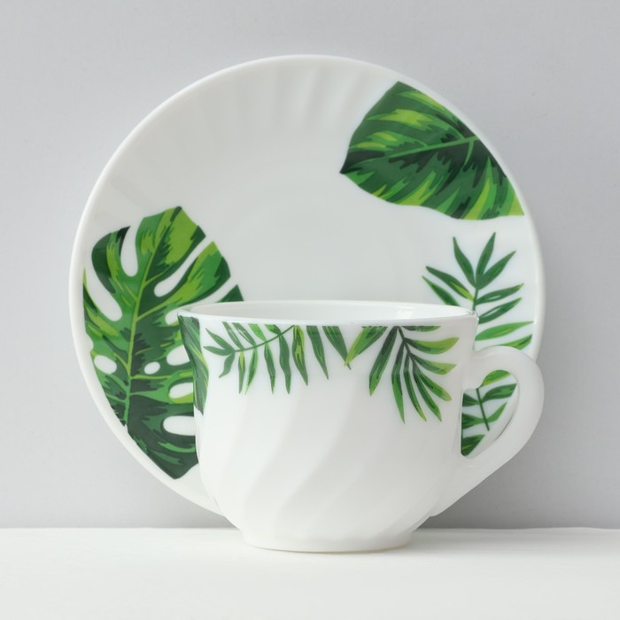 Сервиз столовый «Лист папоротника», 37 предметов, стеклокерамика Сервиз столовый «Лист папоротника», 37 предметов, стеклокерамика